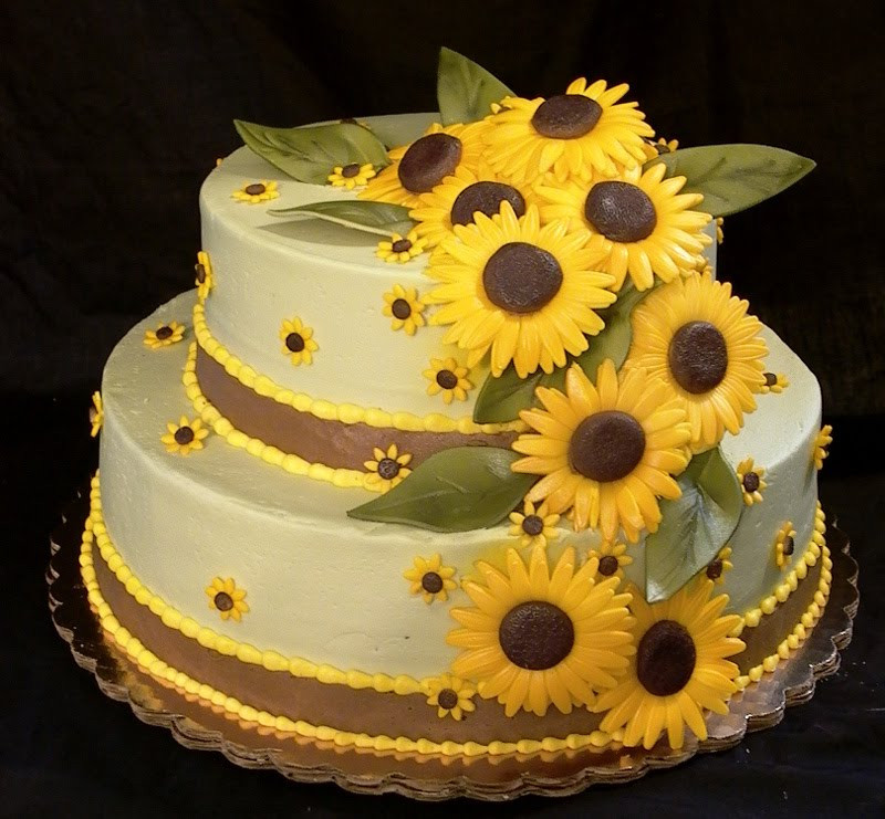 Sunflower Wedding Cakes
 Wedding Cakes Sunflower Wedding Cakes