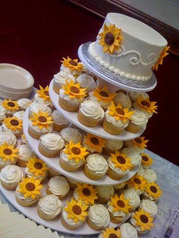 Sunflower Wedding Cakes
 47 Sunflower Wedding Ideas For 2016