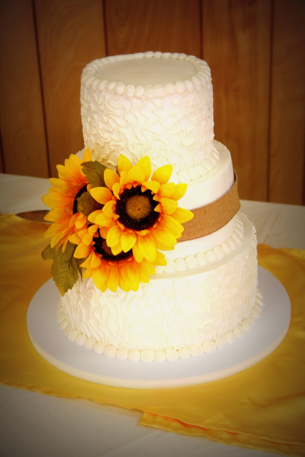 Sunflower Wedding Cakes
 Amanda Can Blog November 2012