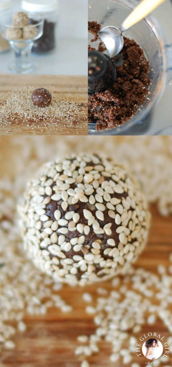 Super Healthy Dessert
 Chocolate Sesame Balls This super healthy dessert is raw