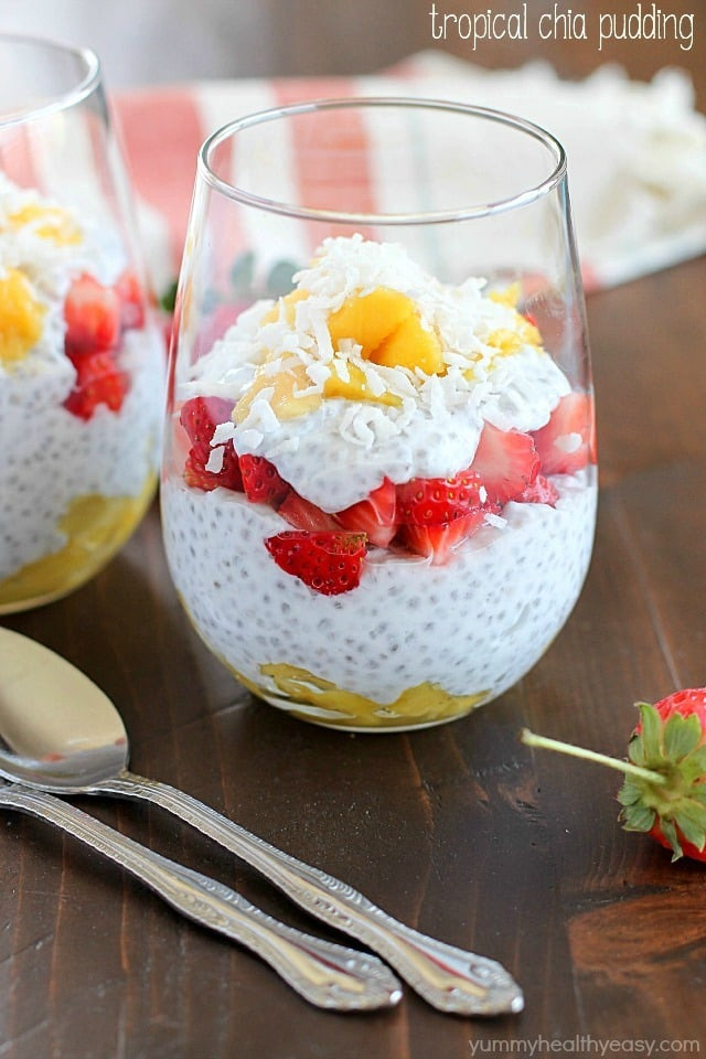 Super Healthy Dessert
 Tropical Chia Pudding Recipe Yummy Healthy Easy