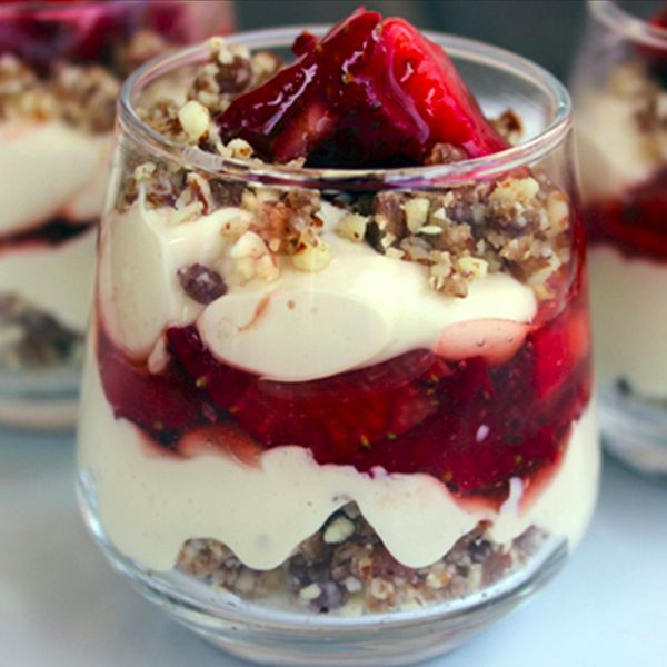 Super Healthy Dessert
 Mini Strawberry Cheesecake Recipe