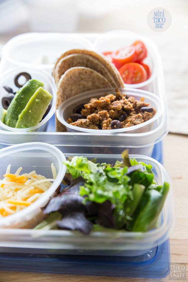 Super Healthy Lunches
 Mini Taco Bar Recipe