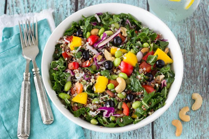 Super Healthy Salads
 Superfood Salad with Creamy Cashew Dressing Simple