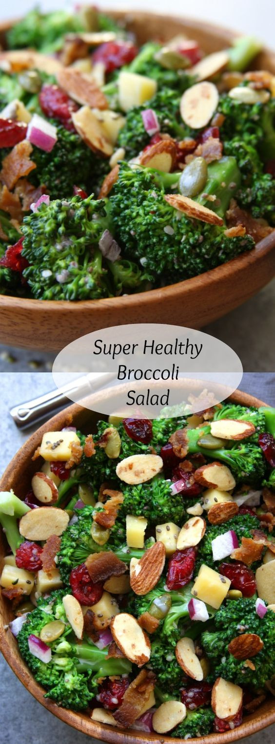 Super Healthy Salads
 Super Healthy Broccoli Salad Recipe