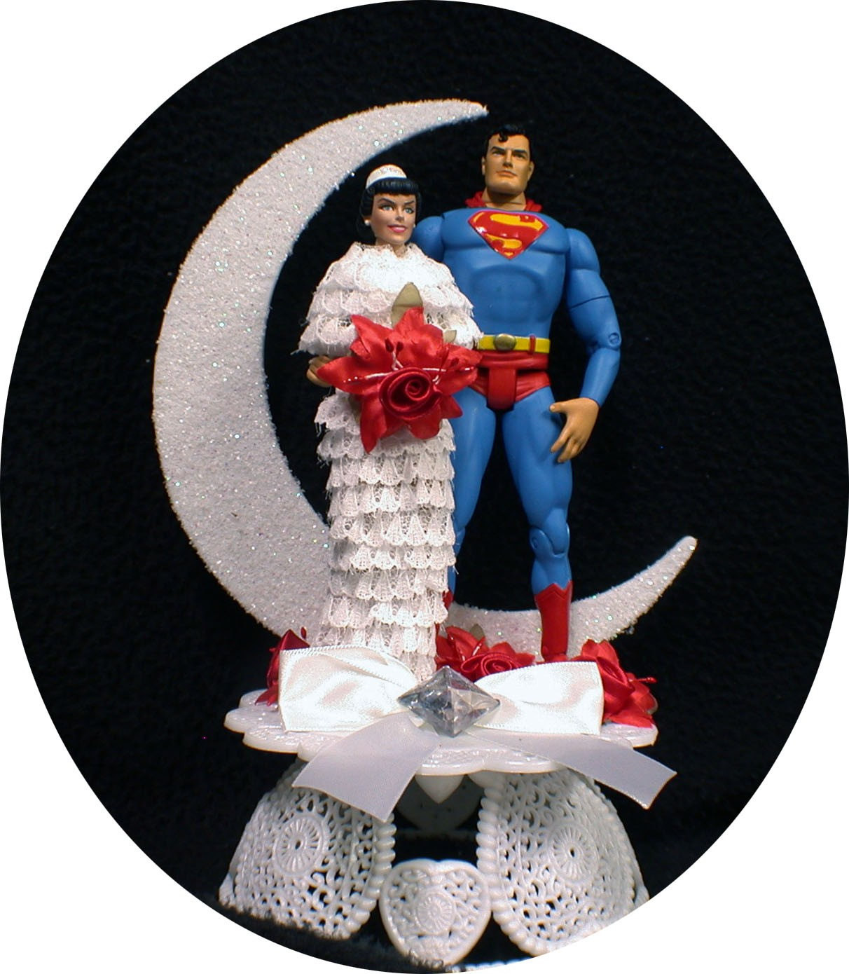 Superman Wedding Cakes
 SUPERMAN LOIS LANE Wedding Cake Topper Bride Groom top