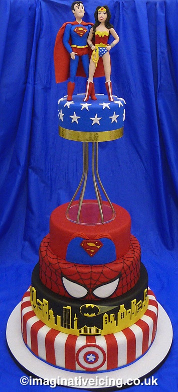 Superman Wedding Cakes
 Superman Wonder Woman Wedding Cake