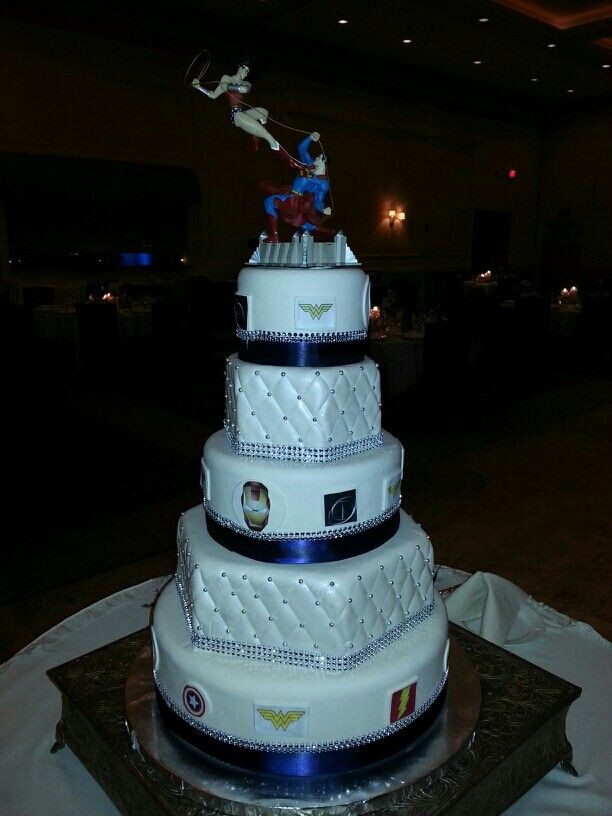 Superman Wedding Cakes
 Our ic superhero themed wedding cake