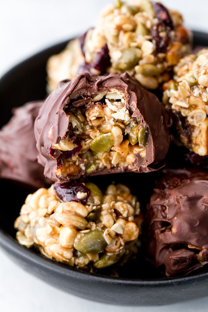 Sweet And Salty Healthy Snacks
 No Bake Sweet & Salty Trail Mix Bites
