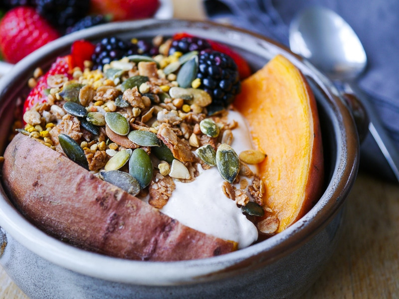 Sweet Potato For Breakfast Healthy
 Sweet Potato Breakfast Bowl with Berries