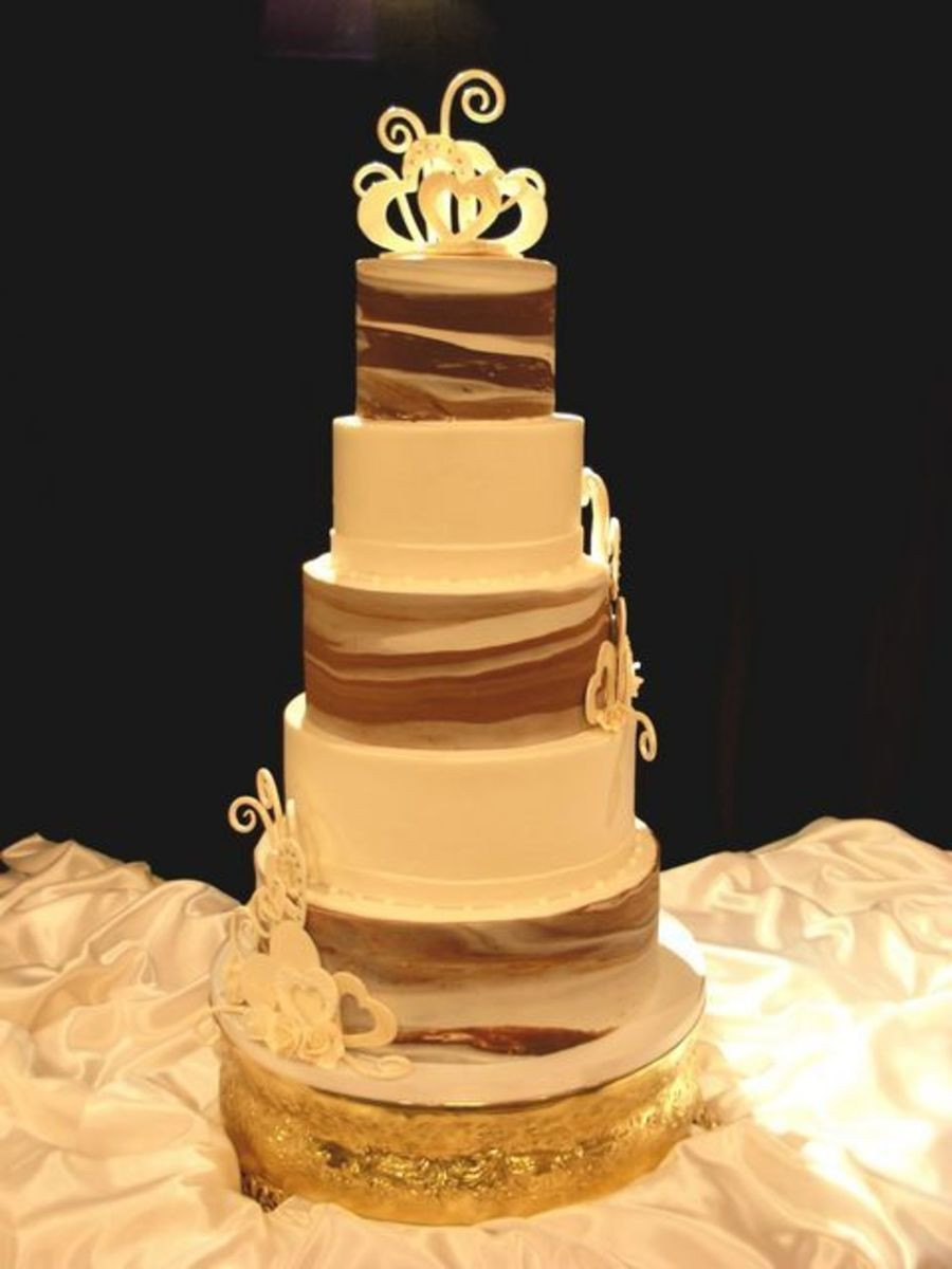 Swirl Wedding Cakes
 Choc Swirl Wedding Cake CakeCentral