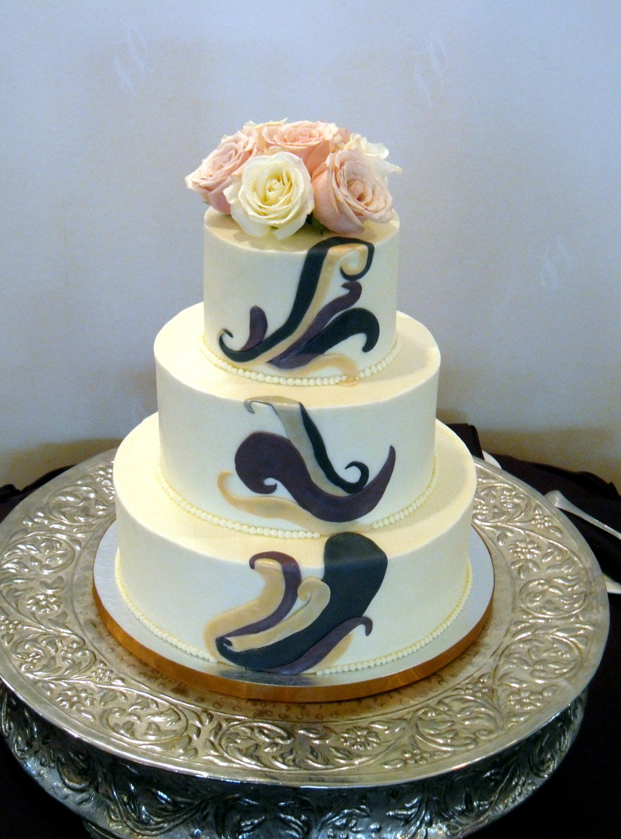 Swirl Wedding Cakes
 Fondant Swirl Wedding Cake CakeCentral