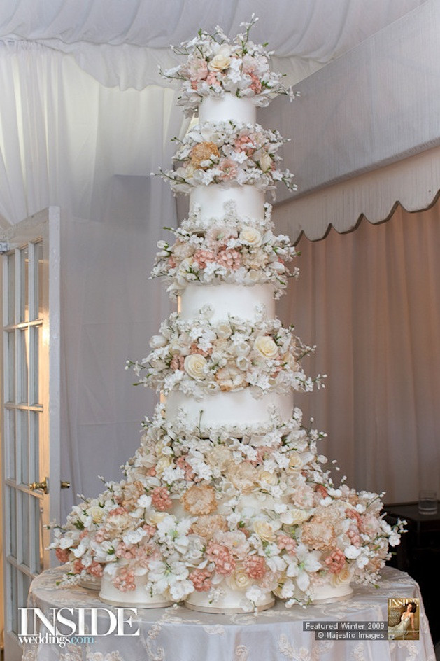 Sylvia Weinstock Wedding Cakes
 Sugar Flowers on Wedding Cakes Inside Weddings