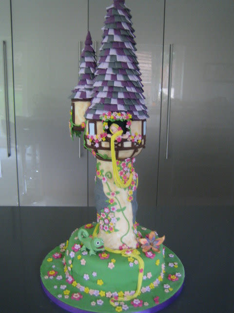 Tangled Wedding Cakes
 Tangled Rapunzel Tower Cake cake by minkyman CakesDecor