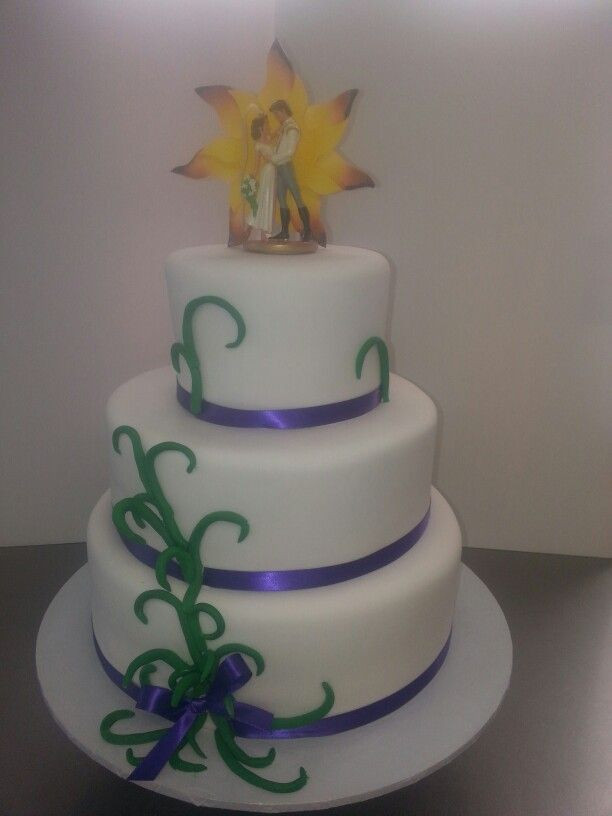 Tangled Wedding Cakes
 Tangled themed wedding cake Cake Chic Studio