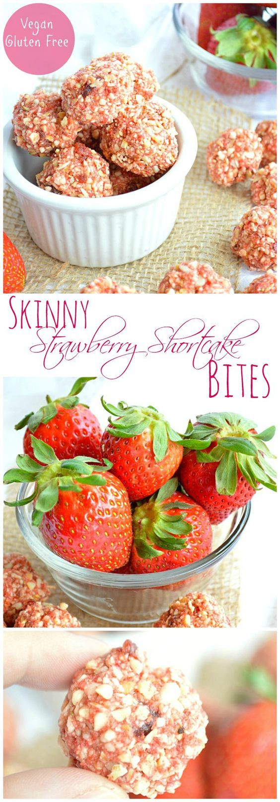 Tasty Healthy Snacks
 Skinny Strawberry Shortcake Bites Recipe