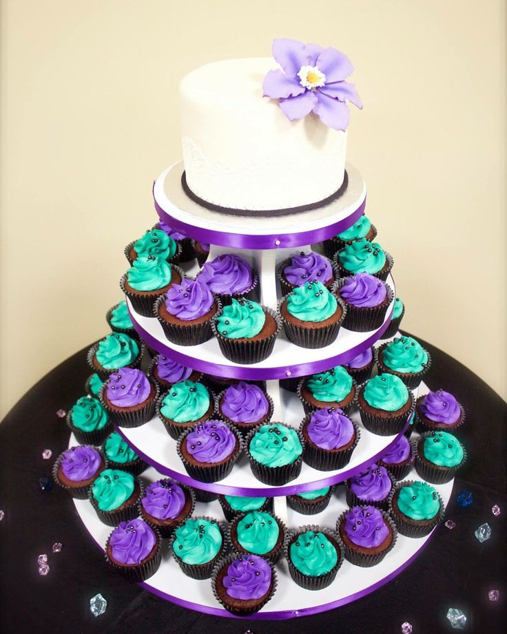 Teal And Purple Wedding Cakes
 Best 25 Purple teal weddings ideas on Pinterest