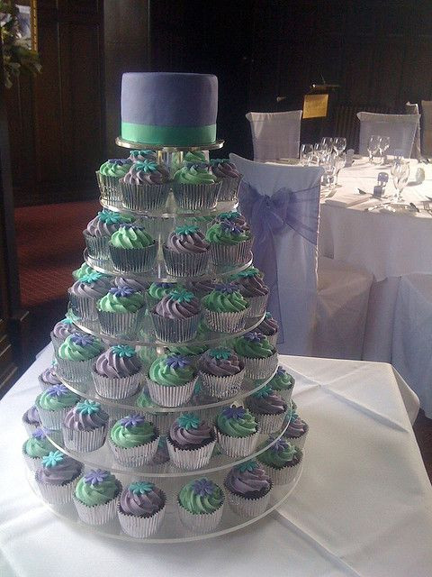 Teal And Purple Wedding Cakes
 Teal & Purple Wedding cake idea I like but the color s are