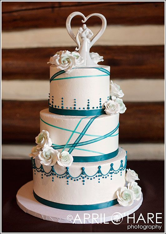 Teal And White Wedding Cakes
 Best 25 Teal wedding cakes ideas on Pinterest