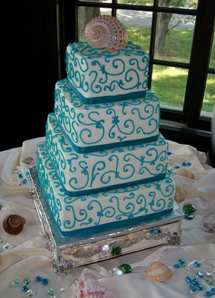 Teal Wedding Cakes
 Teal Wedding Theme