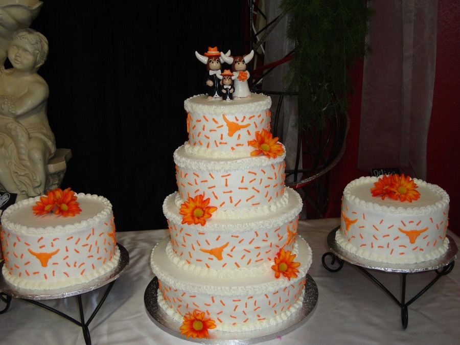 Texas Wedding Cakes
 Texas Longhorn Themed Wedding Cake CakeCentral