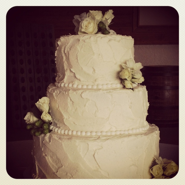 Textured Buttercream Wedding Cakes
 Textured buttercream wedding cake