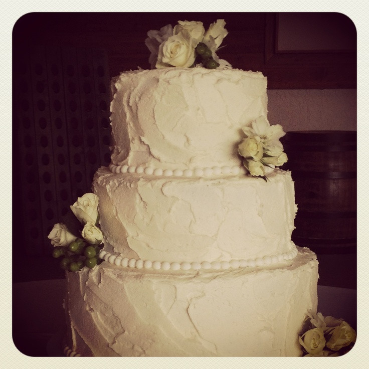 Textured Wedding Cakes
 Textured buttercream wedding cake