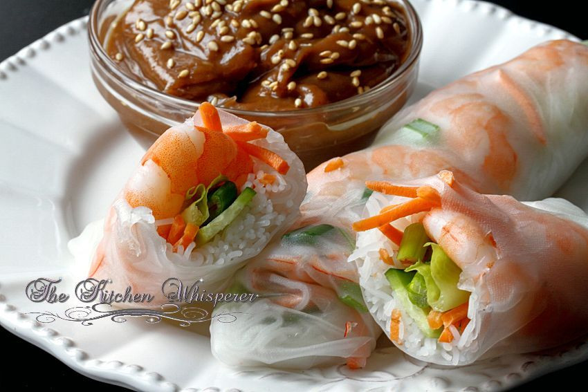 Thai Summer Rolls Recipes
 Thai Peanut Shrimp Summer Rolls
