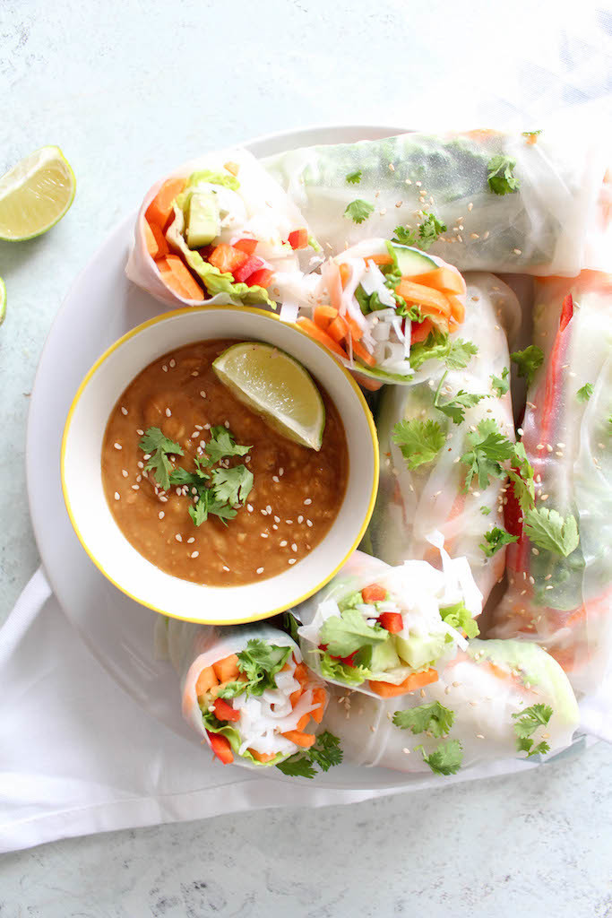 Thai Summer Rolls Recipes
 Thai Sommer Rolls with Peanut Dipping Sauce