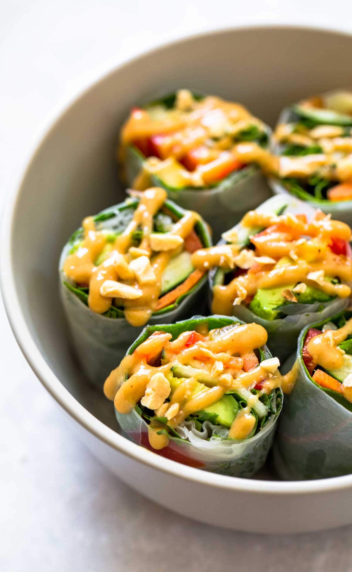 Thai Summer Rolls Recipes
 Thai Summer Rolls with Peanut Sauce Recipe Pinch of Yum