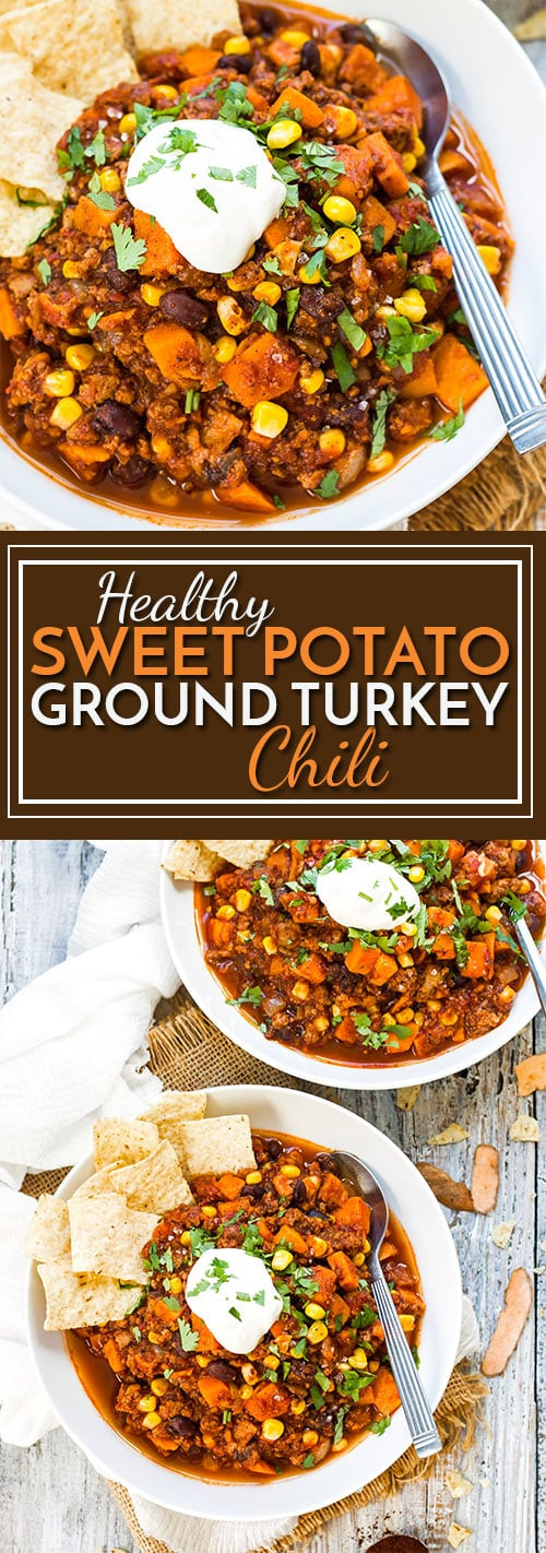 Thanksgiving Sweet Potatoes Recipes Healthy
 Healthy Sweet Potato Ground Turkey Chili
