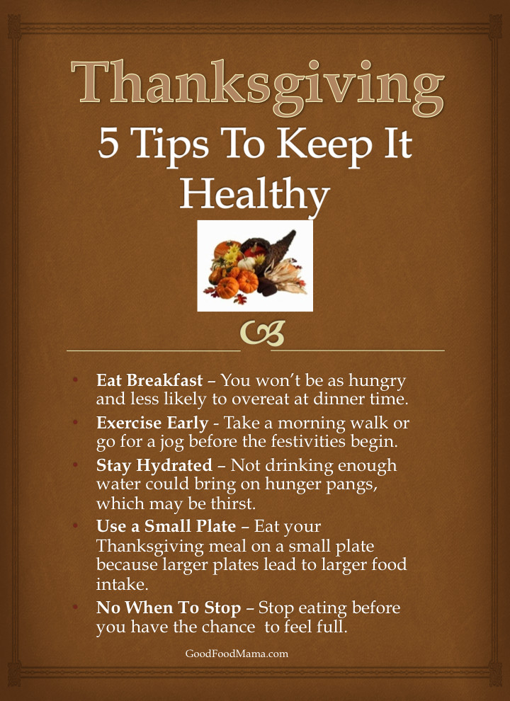 Thanksgiving Tips for Healthy Eating the Best Ideas for 5 Tips for A Healthy Thanksgiving