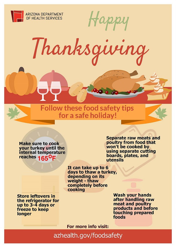 Thanksgiving Tips For Healthy Eating
 Keep Your Thanksgiving Feast Safe – AZ Dept of Health