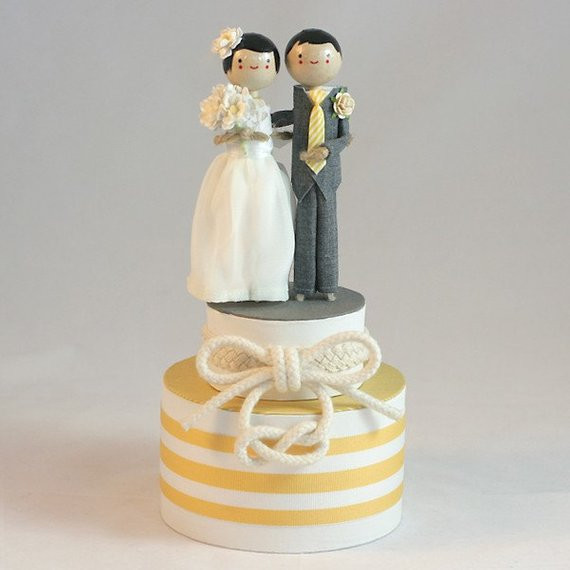 The Knot Wedding Cakes
 Wedding Cake Topper CUSTOM ORDER TIE THE KNOT by