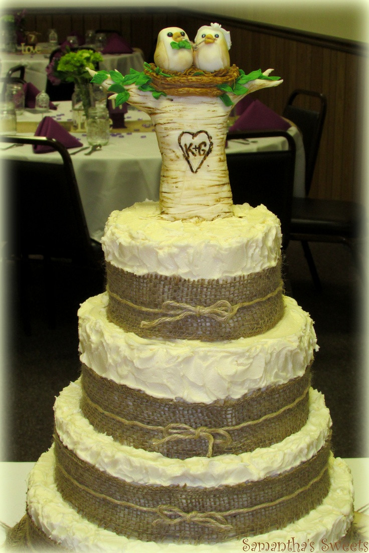 The Knot Wedding Cakes
 Love Birds Tie The Knot Wedding Cake by