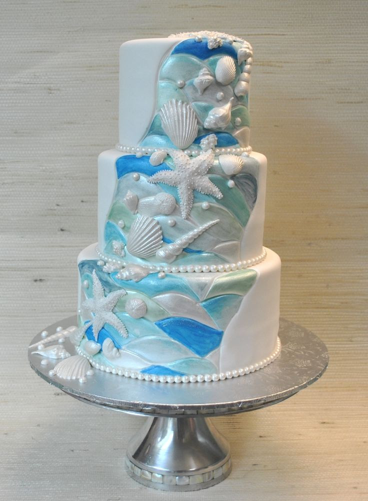 Themed Wedding Cakes
 1000 images about Beach and ocean theme wedding cakes on