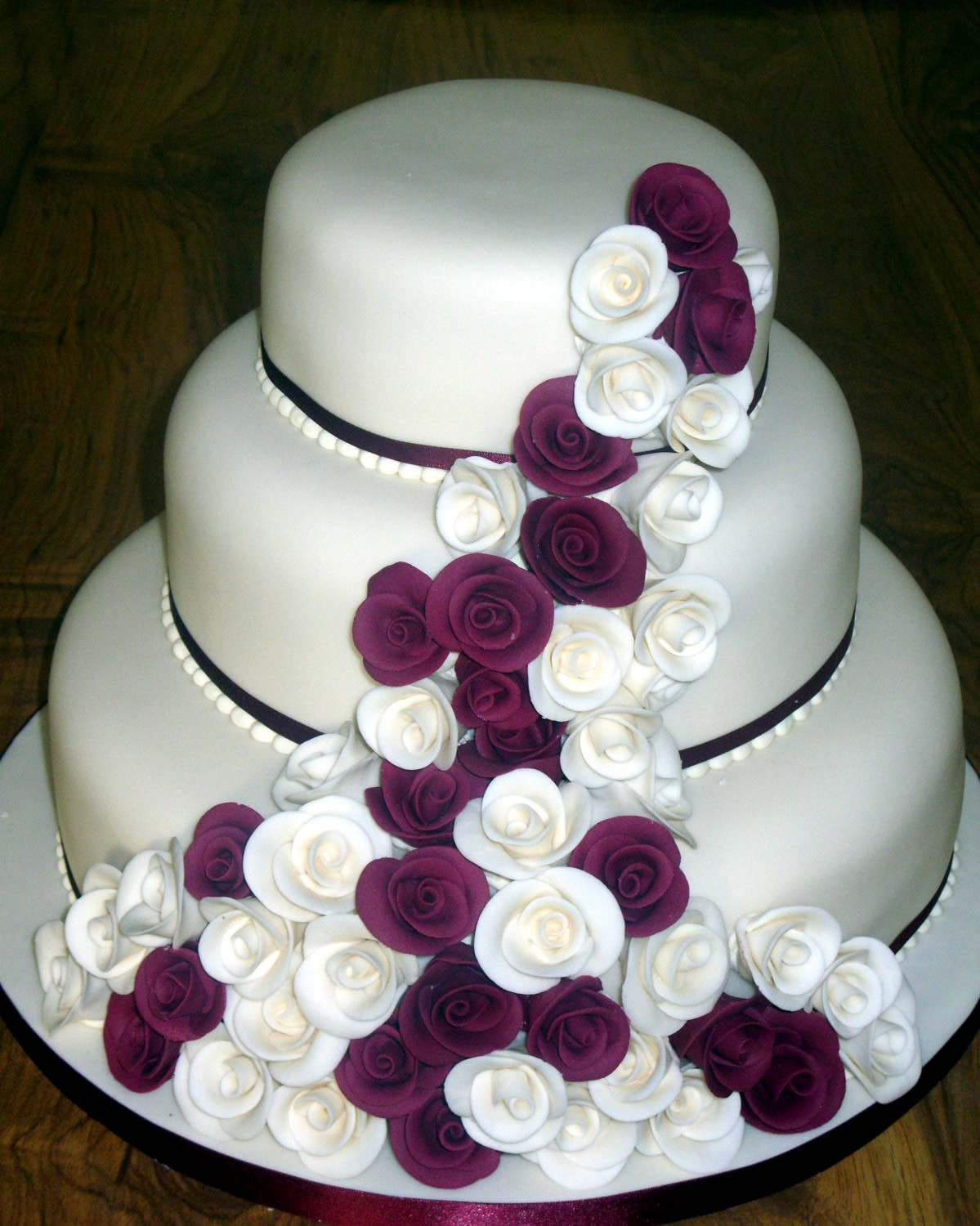 Three Tier Wedding Cakes
 of three tier wedding cakes idea in 2017