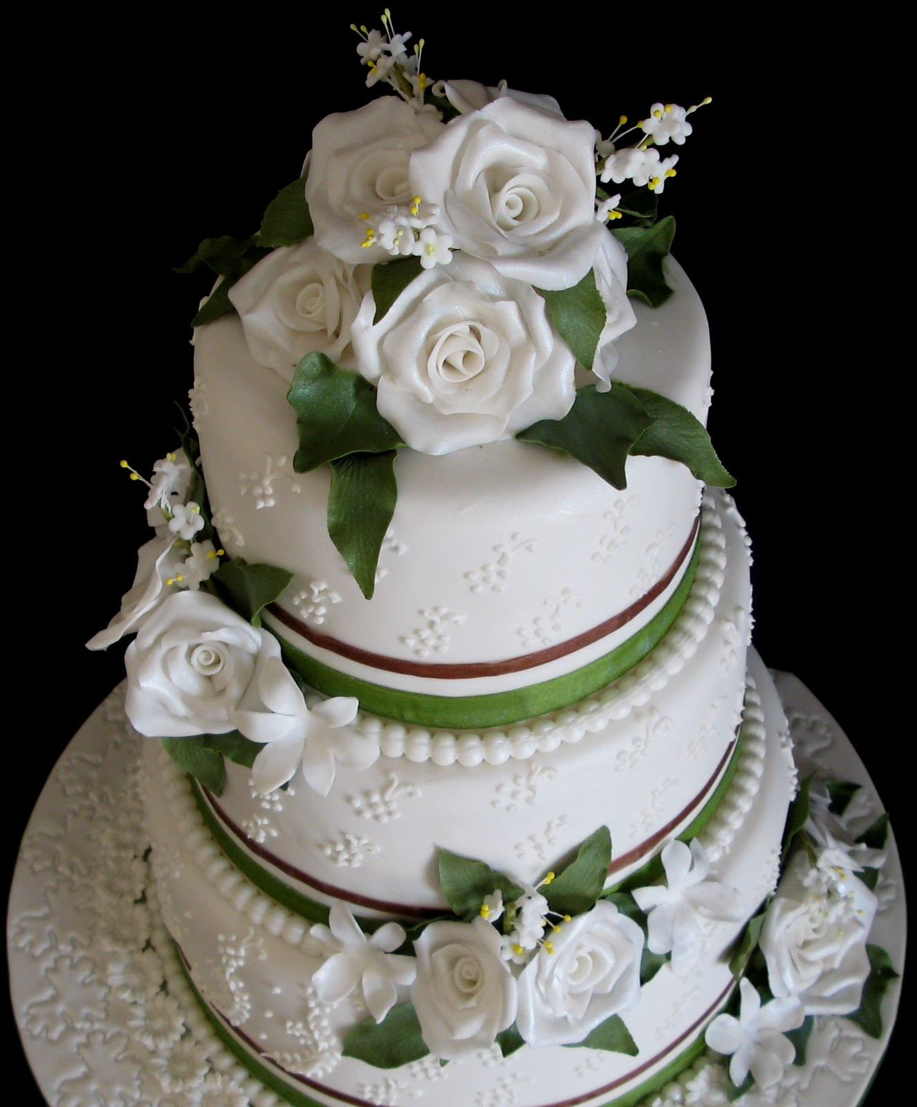 Three Tier Wedding Cakes
 Sugarcraft by Soni December 2011