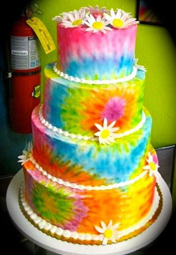 Tie Dye Wedding Cakes
 30 best cake ideas images on Pinterest