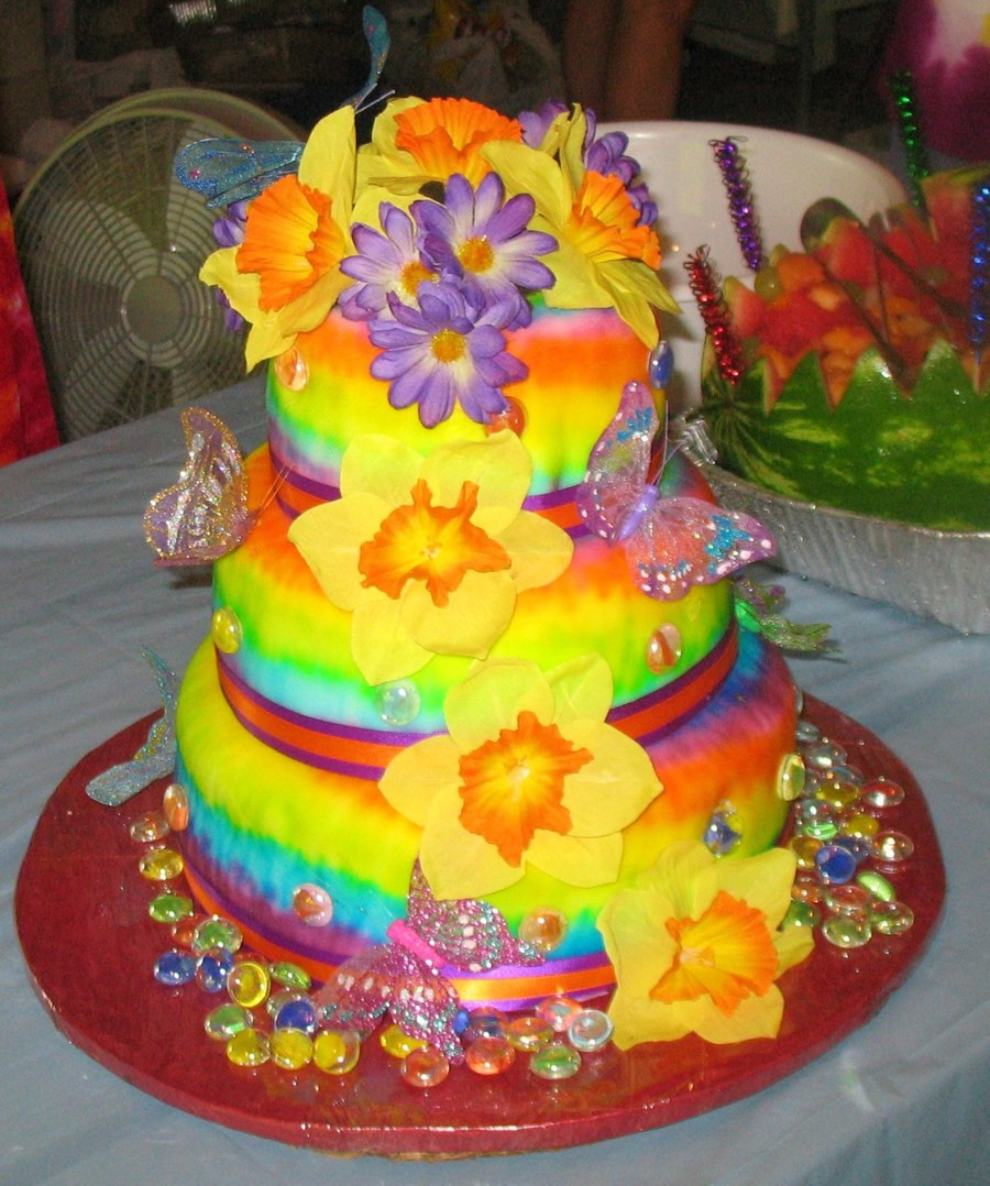 Tie Dye Wedding Cakes
 Tie Dye Wedding Cake Better Pics CakeCentral