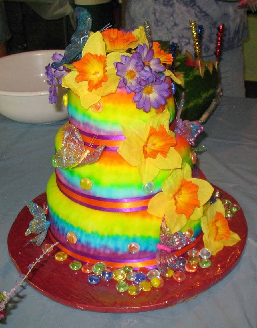 Tie Dye Wedding Cakes
 Tie Dye Wedding Cake Better Pics CakeCentral