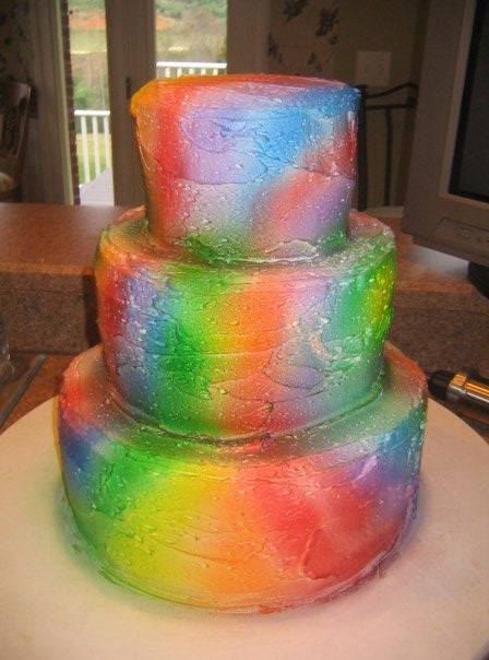 Tie Dye Wedding Cakes
 Tie Dye Wedding Cake