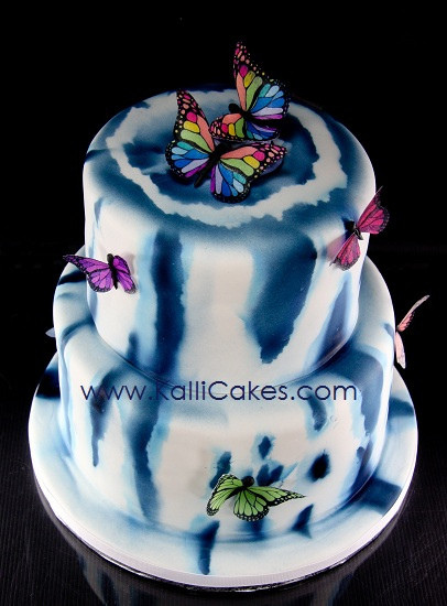 Tie Dye Wedding Cakes
 Tie Dye Wedding Cake