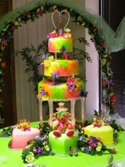 Tie Dye Wedding Cakes
 Tie dye wedding cake wedding cakes Juxtapost