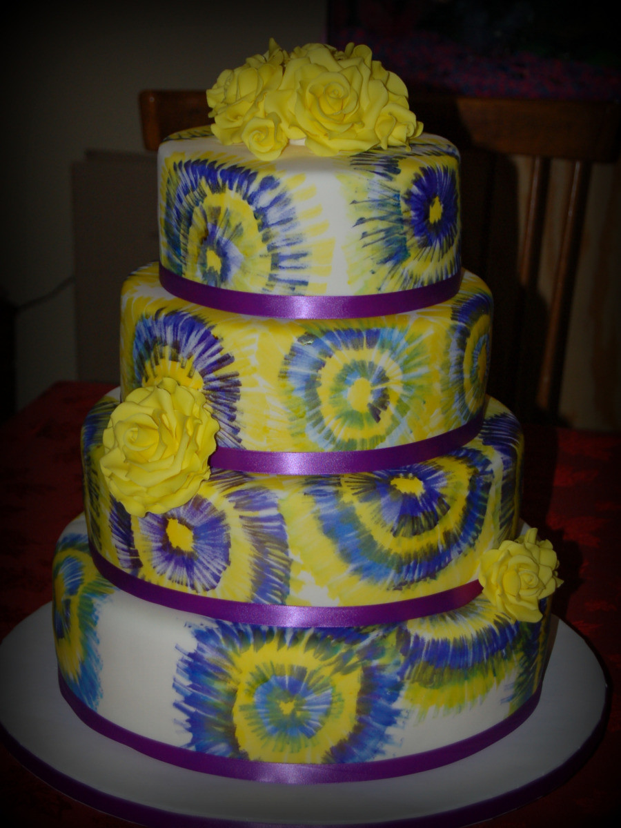 Tie Dye Wedding Cakes
 Tie Dye Wedding Cake Decorating munity Cakes We Bake