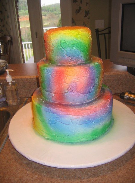 Tie Dye Wedding Cakes
 Tie Dye Wedding Cake