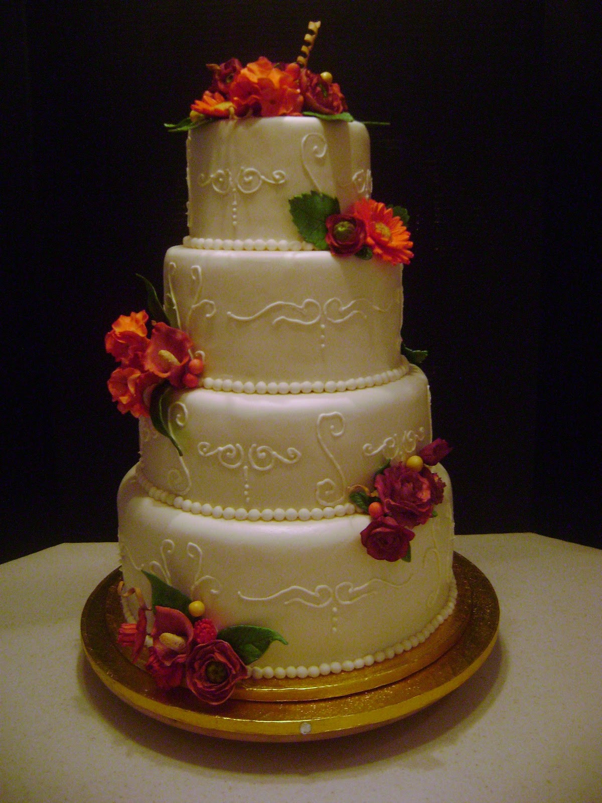 Tier Wedding Cakes
 MaryMel Cakes 4 tier wedding cake