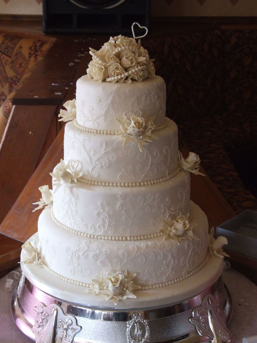 Tier Wedding Cakes
 4 Tier Wedding Cake CakeCentral