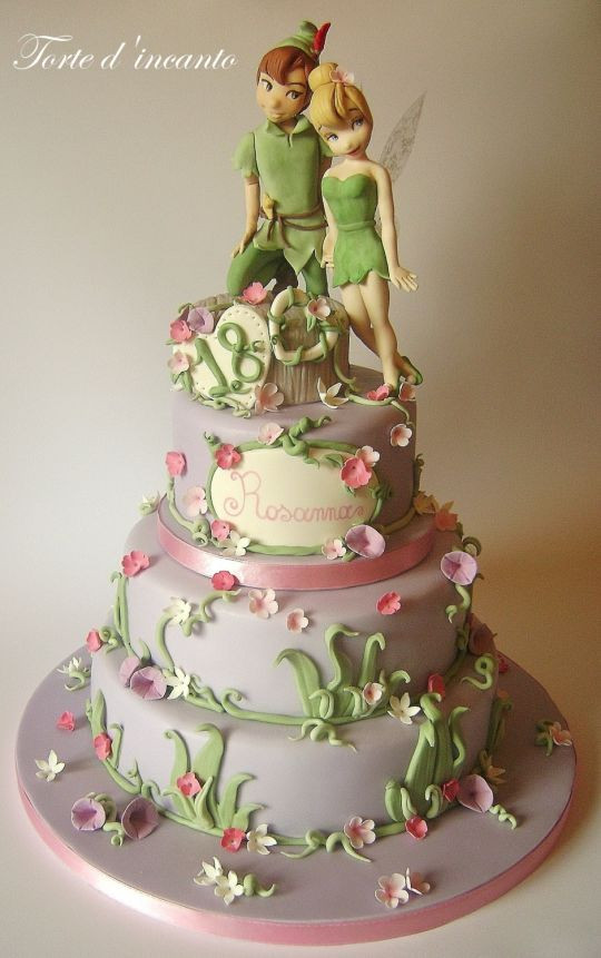 Tinkerbell Wedding Cakes
 Trilly in love Fairy Tales Theme Cakes