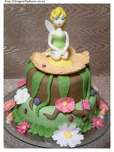 Tinkerbell Wedding Cakes
 Tinkerbell Disney Cartoon Characters For Wedding Cakes